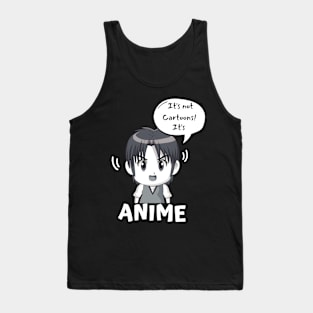 It's Not Cartoons It's Anime Fan Otaku Manga Tank Top